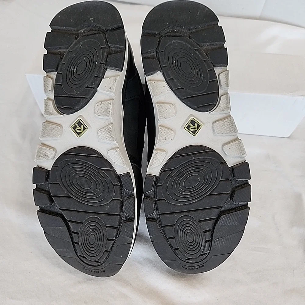 Rockport Works W 8.5 Pulse Tech Composite Toe Work‎ Shoe Black Leather RK771